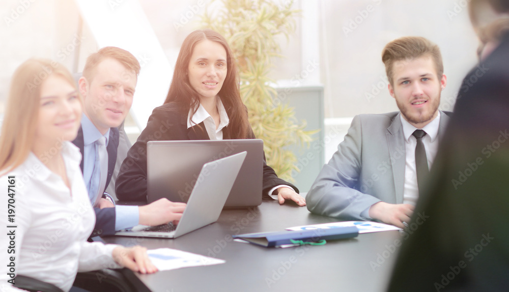 portrait of successful business team at the workplace portrait of successful business team at the workplace
