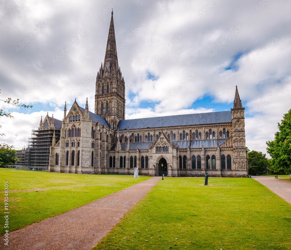 Salisbury Cathedral Wiltshire South West England UK