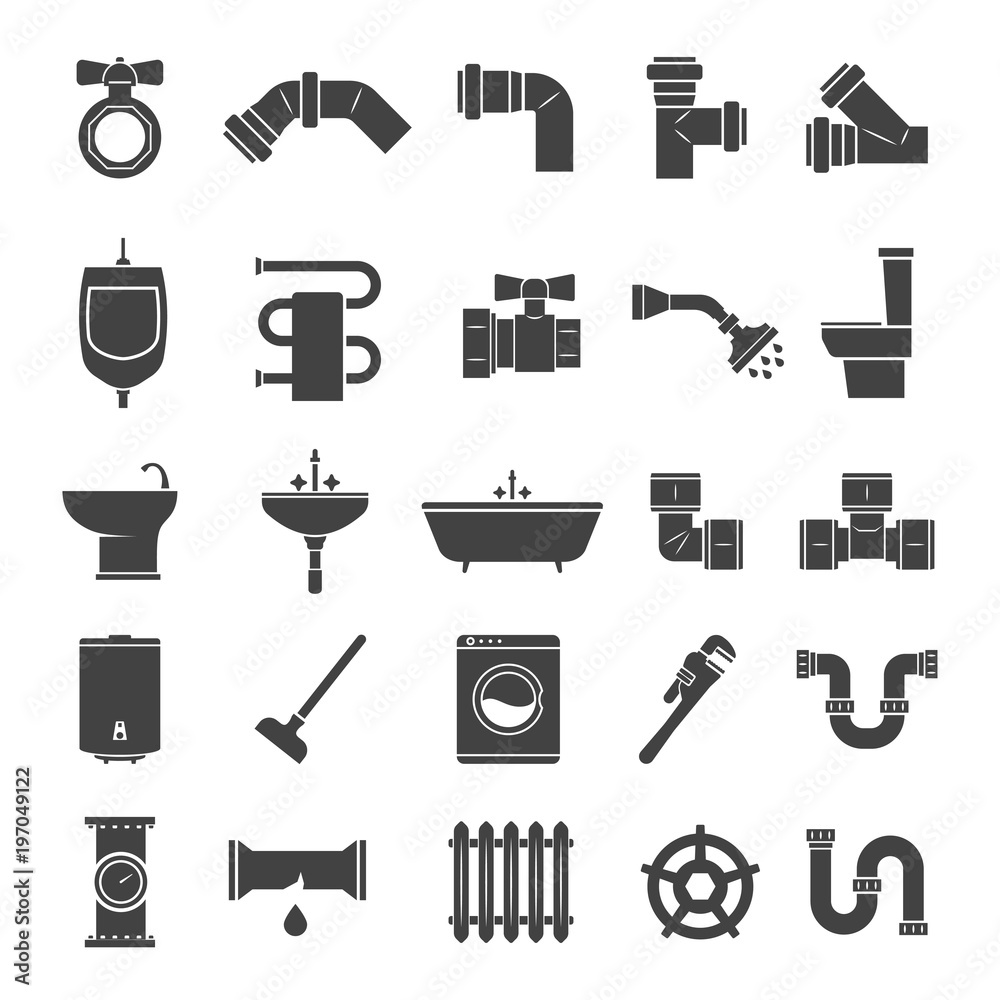 Obraz premium Sanitary engineering set