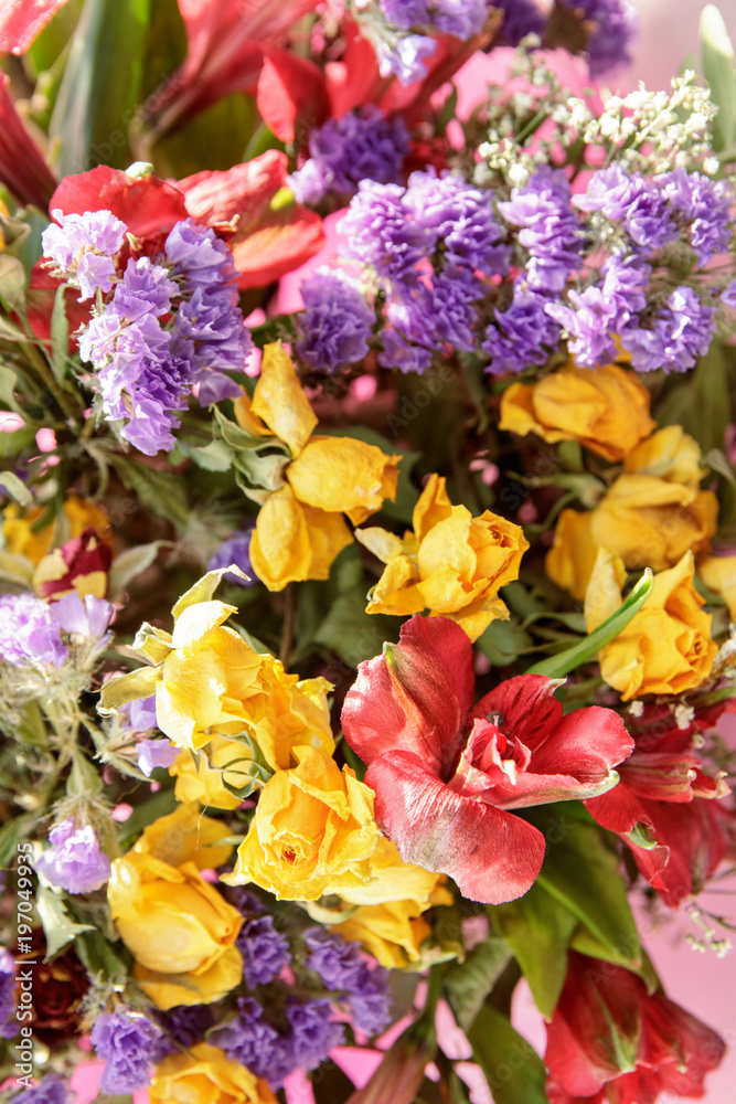 A bouquet of flowers, blur