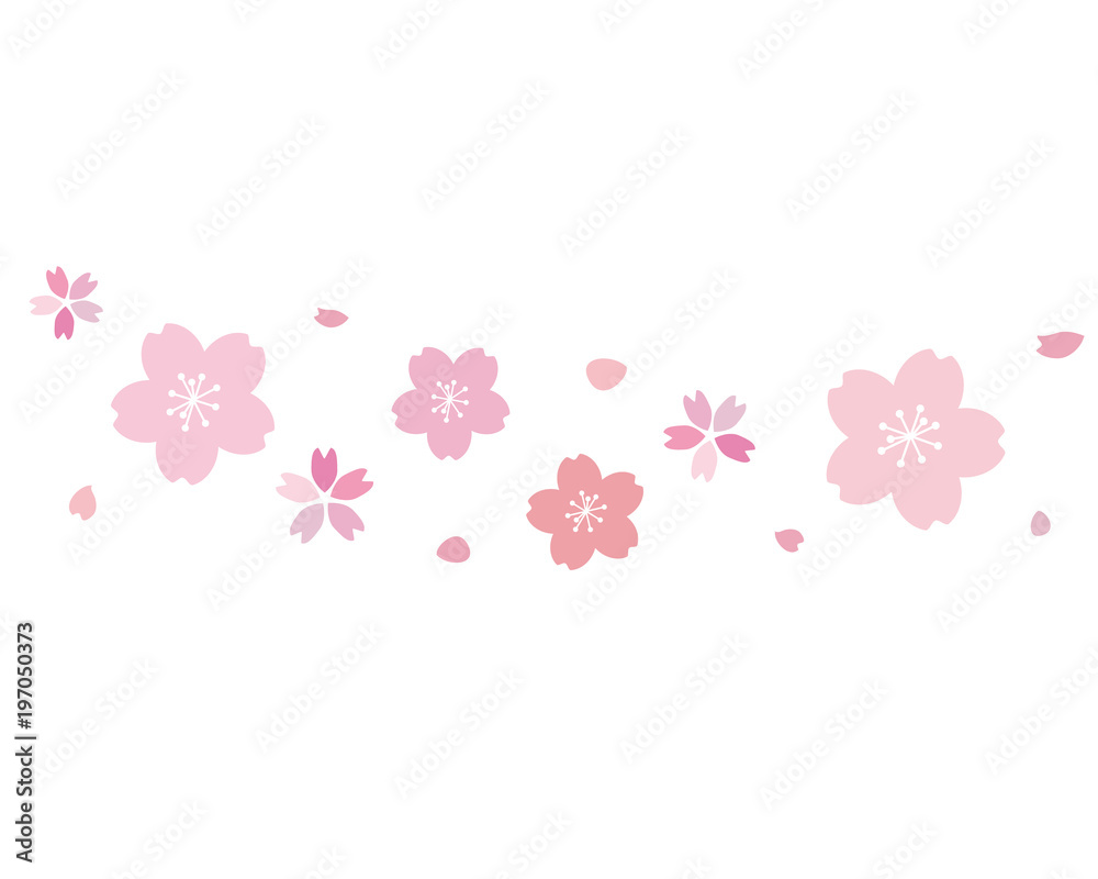 綺麗な桜の花飾り