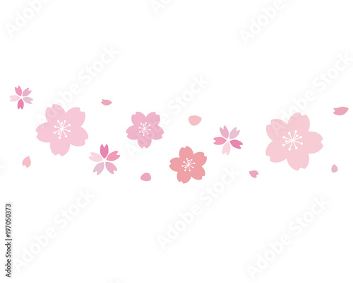 綺麗な桜の花飾り