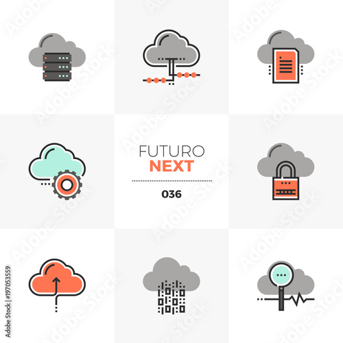 Cloud Computing Futuro Next Icons