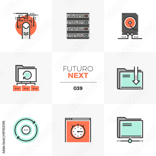 Data Transfer Futuro Next Icons