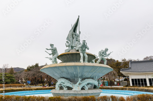 Photography Memorial statue at Seoul National Cemetery in Dongjak-gu, Seoul, South Korea