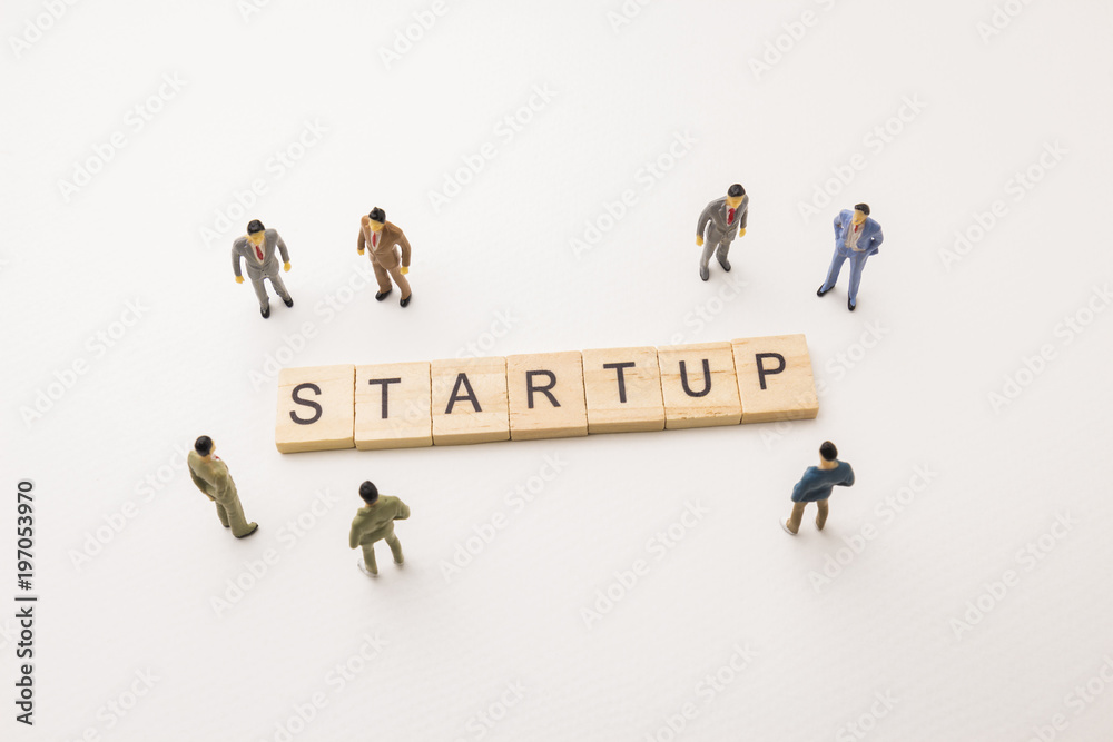 businessman figures meeting on startup conceptual businessman figures meeting on startup conceptual