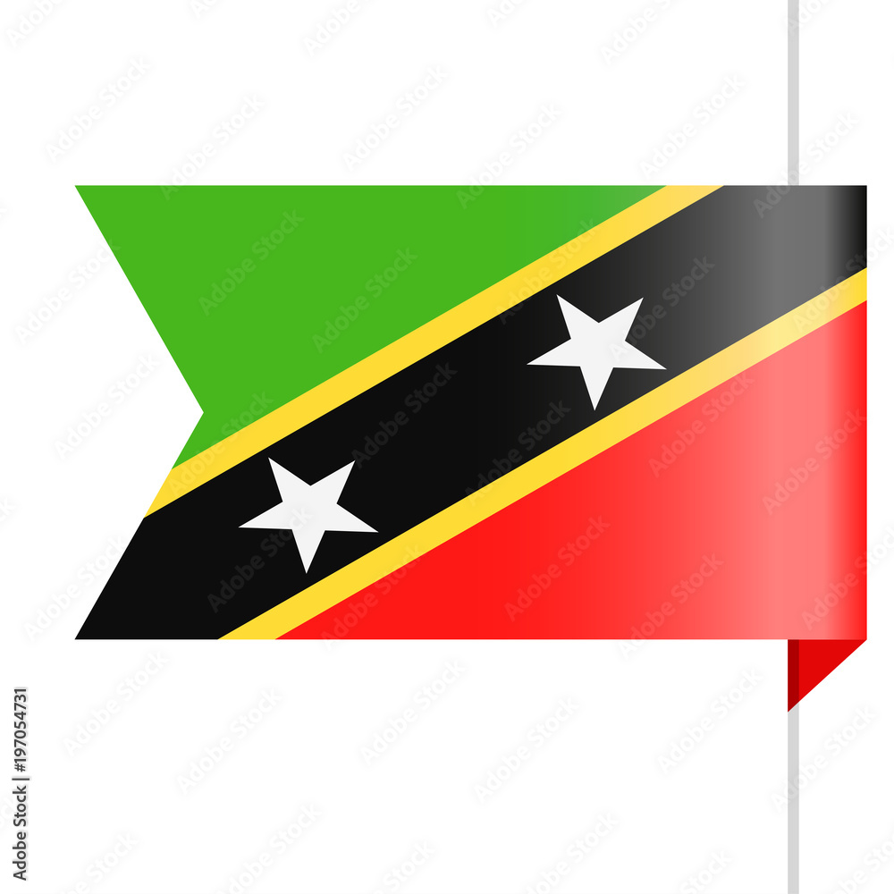 St. Kitts and Nevis Flag Vector Bookmark Icon St. Kitts and Nevis Flag Vector Bookmark Icon