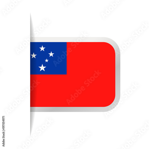 Samoa Flag Vector Bookmark Icon Free Download Samoa Flag Vector Bookmark Icon - GFXLoad