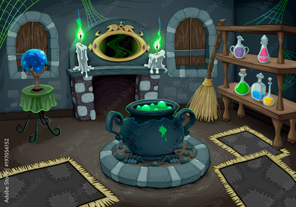 Naklejka premium The witch room