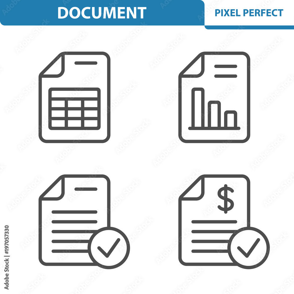 Document Icons. Professional, pixel perfect icons depicting various file and document concepts. EPS 8 format Document Icons. Professional, pixel perfect icons depicting various file and document concepts. EPS 8 format