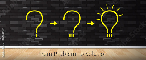 From problem to solution concept background.
