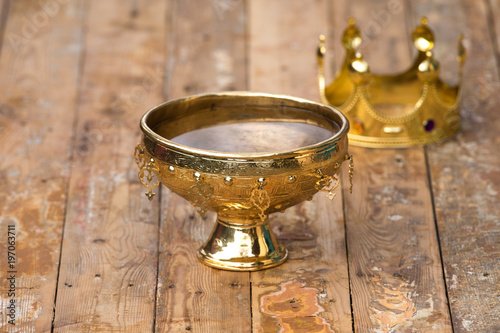 Fotografia holy grail on white background