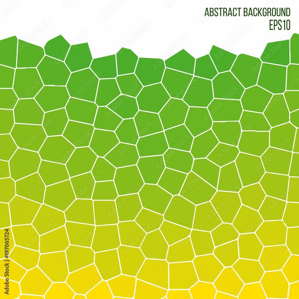 Uneven polygons, infinity, futuristic grid. Background pattern. Vector yellow-green illustration Uneven polygons, infinity, futuristic grid. Background pattern. Vector yellow-green illustration