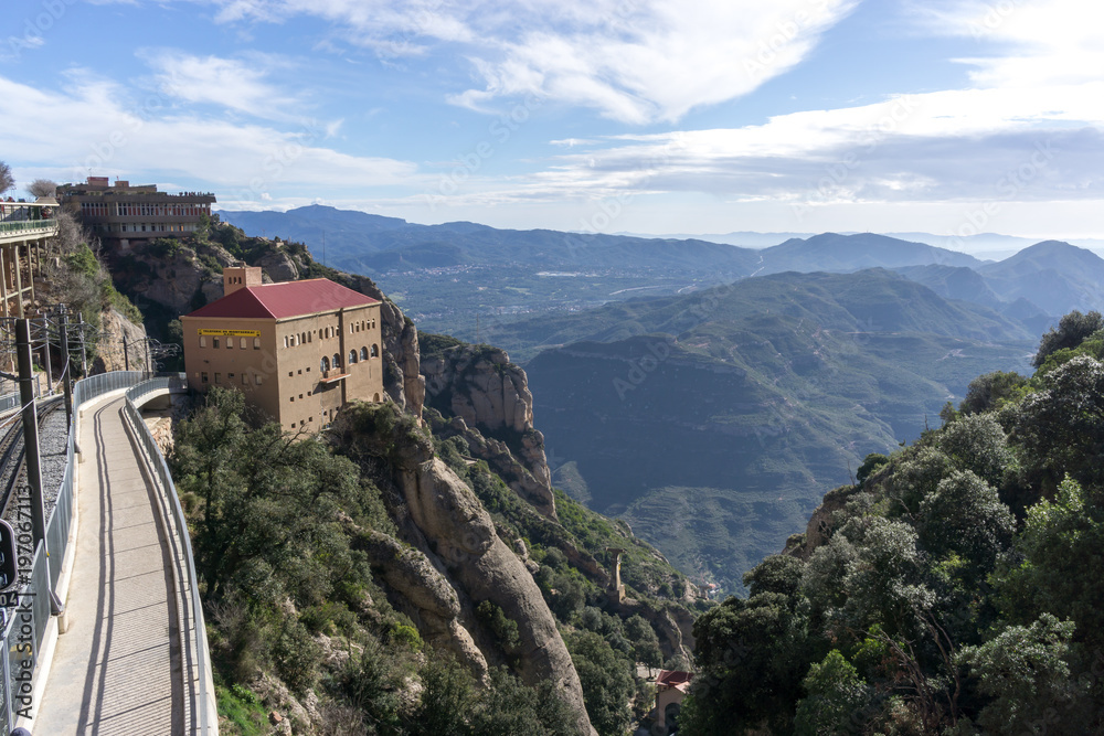 Abbey of Montserrat railroad Abbey of Montserrat railroad