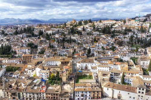 View of granada from alcazaba