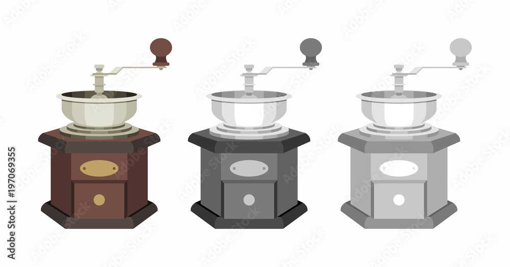 coffee grinder isolated on white background