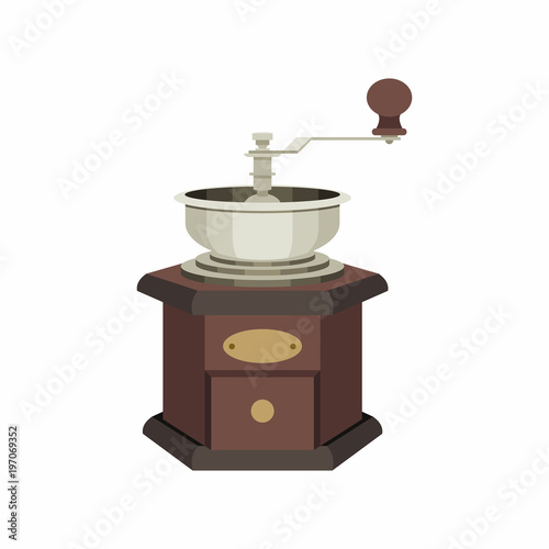 coffee grinder isolated on white background