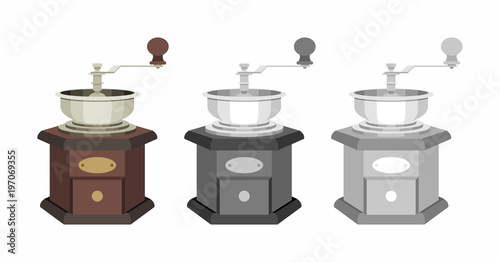 coffee grinder isolated on white background