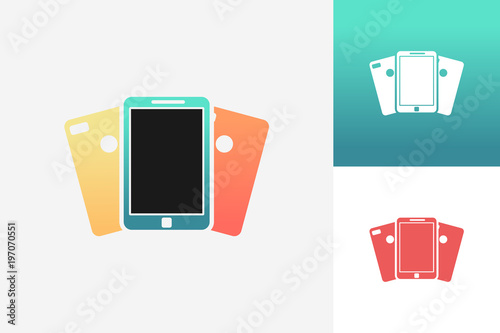 Case Phone Logo Template Design Vector, Emblem, Design Concept, Creative Symbol, Icon
