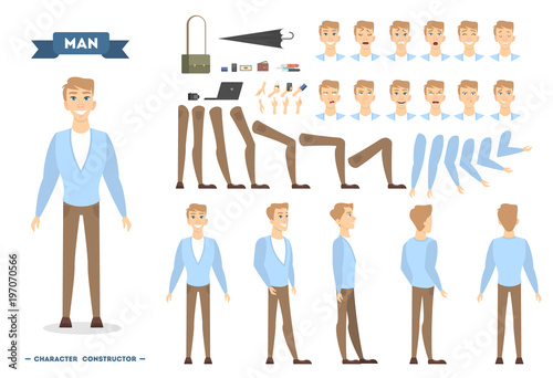Man character set.