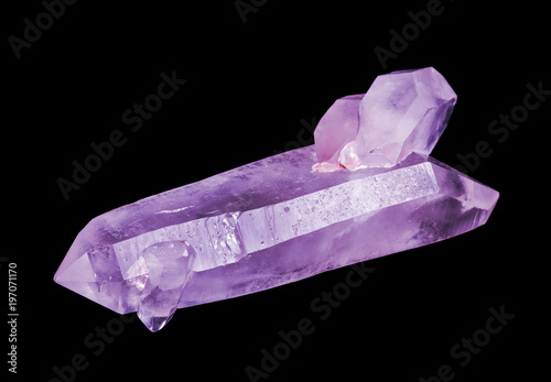 Large transparent crystal o...