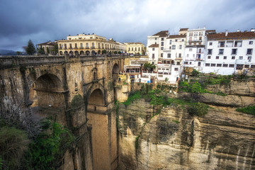 Canvas schilderij Ronda Puente Nuevo Puente Nuevo in oude stad Ronda  © aaron90311