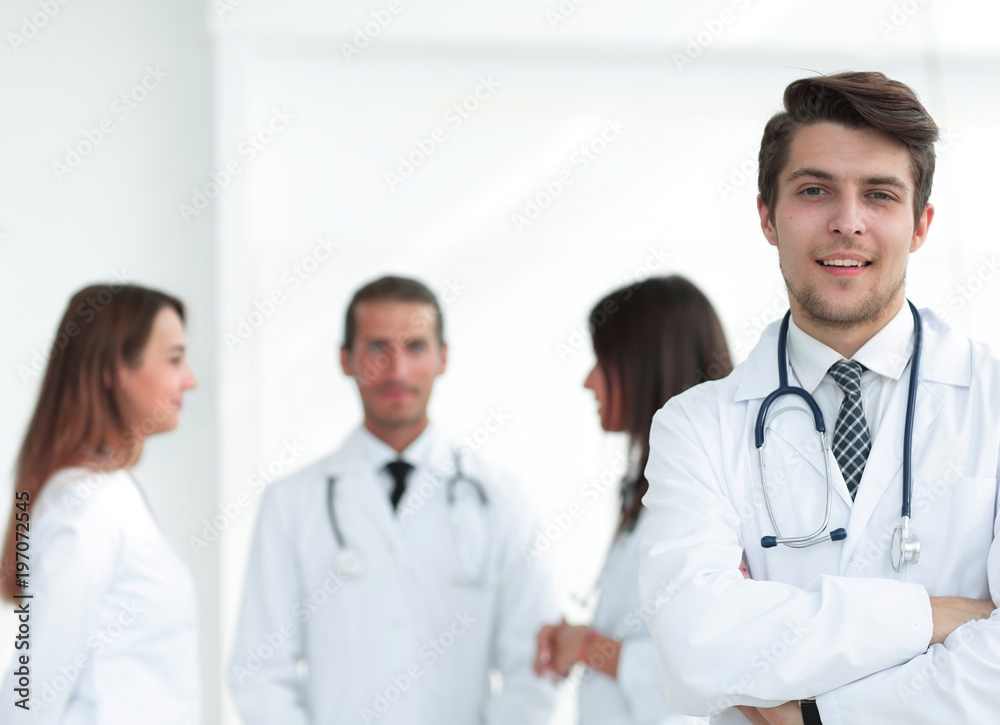 doctor therapist on the background of the office doctor therapist on the background of the office