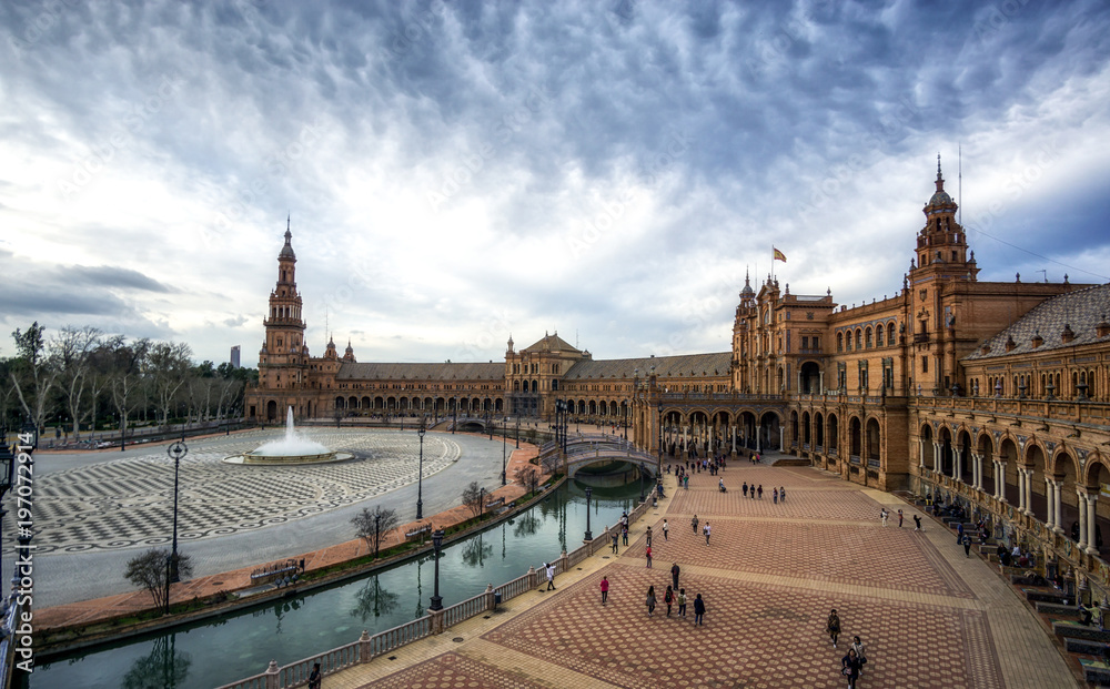Fototapeta premium Seville Spanish Plaza