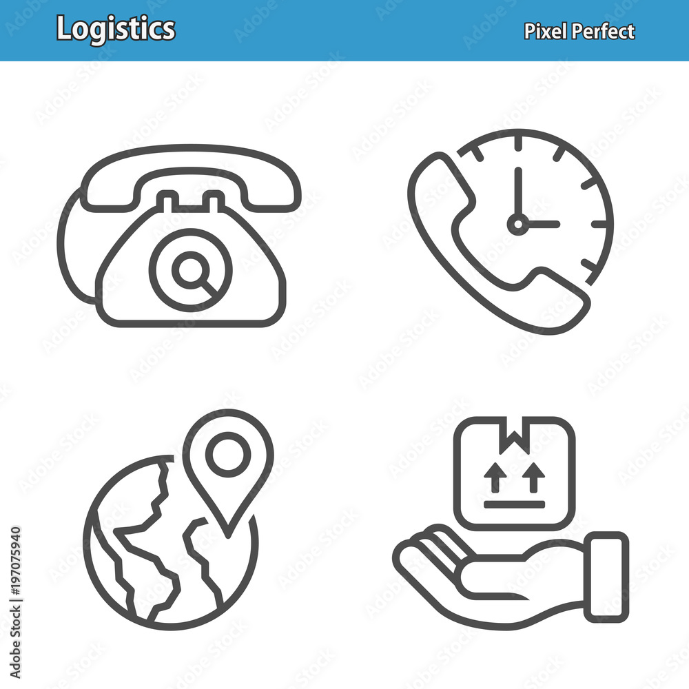 Logistics And Delivery Icons. Professional, pixel perfect icons depicting various logistics, delivery and shipping concepts. EPS 8 format. Logistics And Delivery Icons. Professional, pixel perfect icons depicting various logistics, delivery and shipping concepts. EPS 8 format.