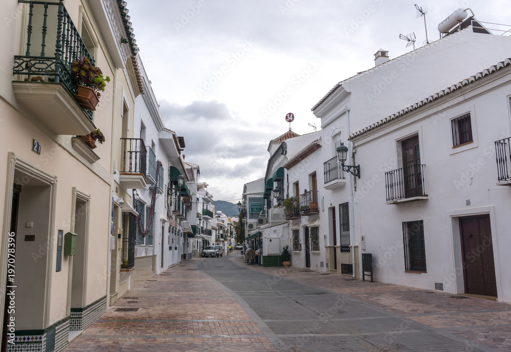 Nerja coastal village view