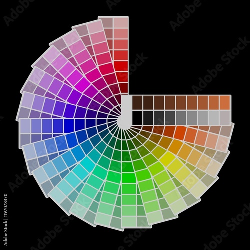 Tapety artystyczne Color palette