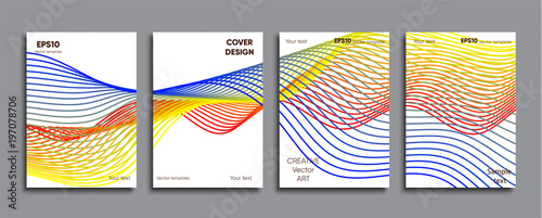 Creative colored cover. Cover design.