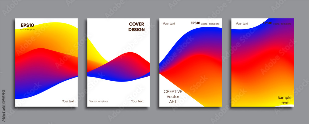 Obraz premium Creative colored cover. Cover design.
