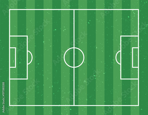 Football field . flat design . Vector