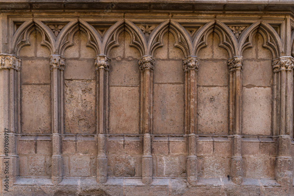 Fototapeta premium Architectural detail of gothic style background