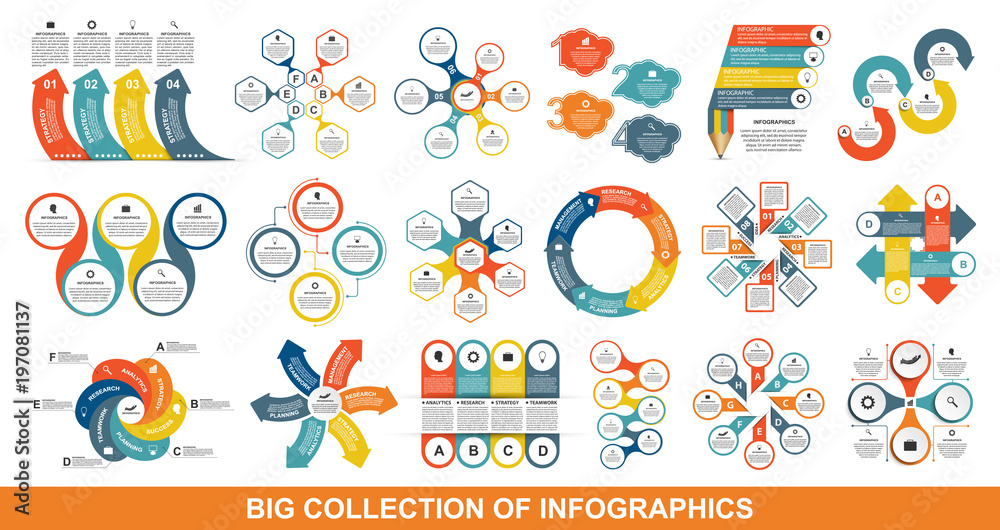 Flat infographics. Design elements. Infographics for business presentations or information banner.