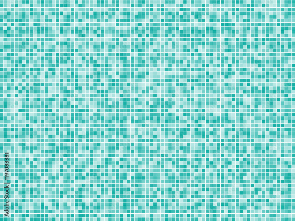 Abstract geometric pattern with small squares. Different shades of green on white color Vector illustration Abstract geometric pattern with small squares. Different shades of green on white color Vector illustration