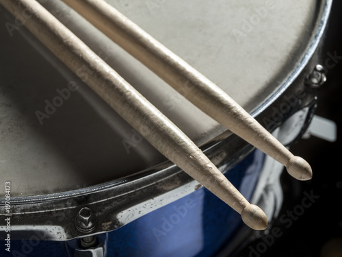 Drumsticks snare drum photo