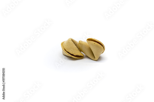 fortune cookie on a white background
