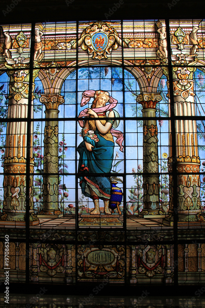 Vidrieras del castillo de Chapultepec Mexico