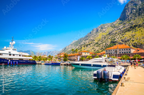 Port in old town Kotor, Montenegro. © Olena Zn