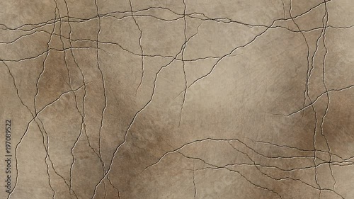 cracked process on an old wall 
