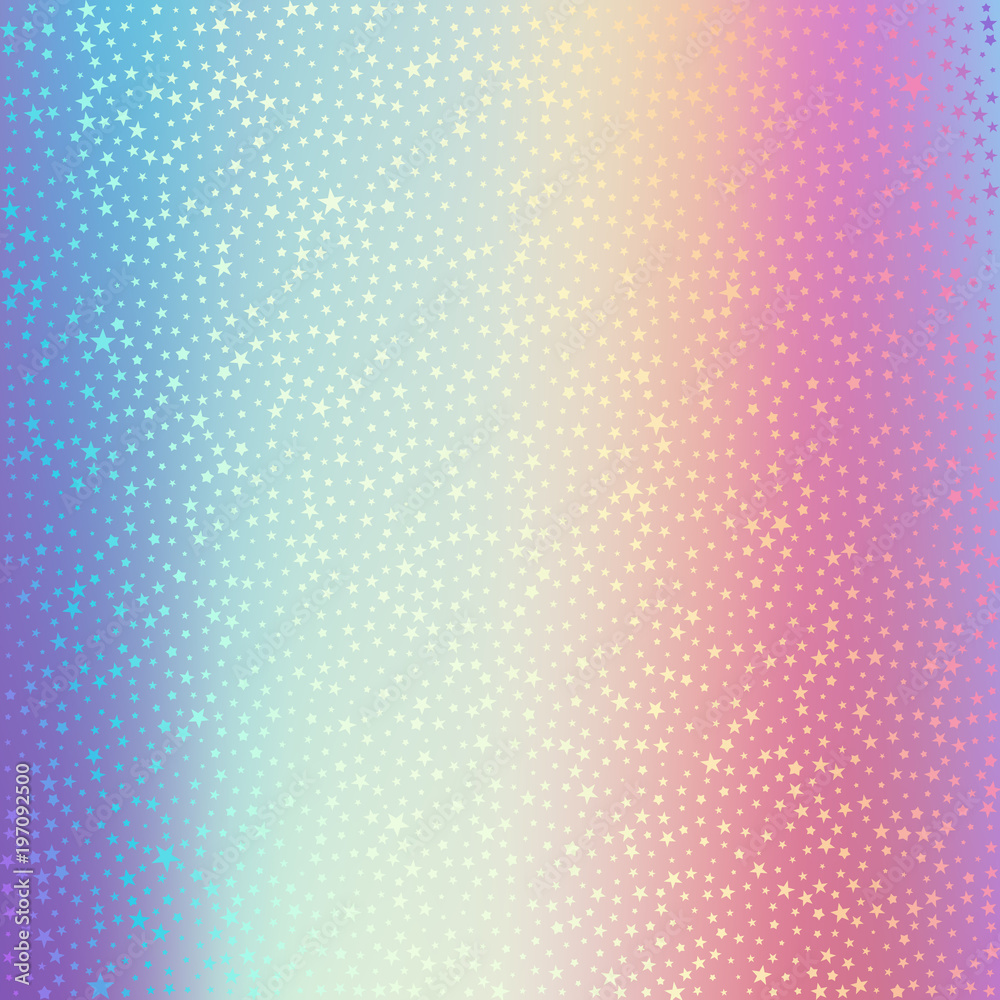 Holographic foil. Hologram vector background with dotted texture