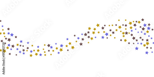 Abstract flying confetti star.