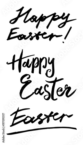 Happy Easter. Vector hand drawn graphic illustration.