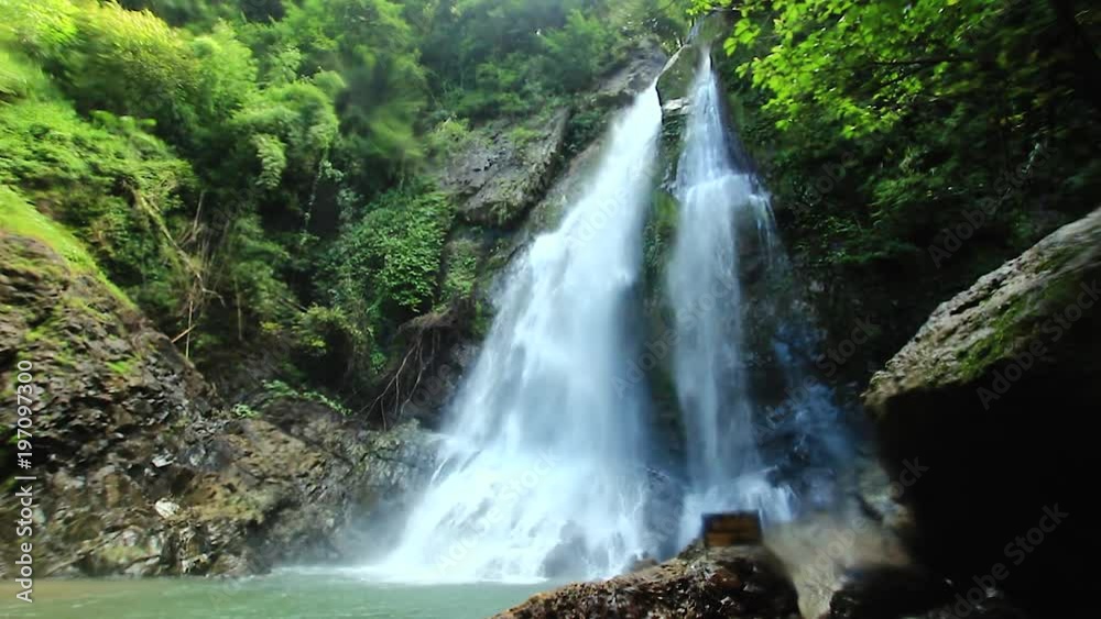 Tam nang waterfall ,in the forest tropical zone ,national park Takua pa Phang Nga Thailand Tam nang waterfall ,in the forest tropical zone ,national park Takua pa Phang Nga Thailand