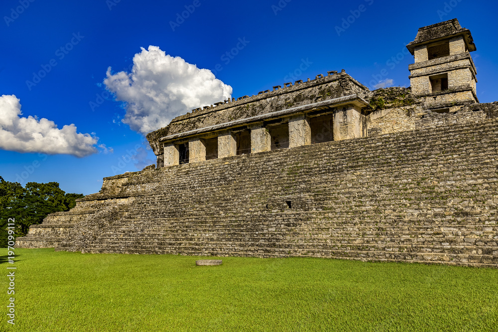 Mexico. Pre-Hispanic City and National Park of Palenque (UNESCO World Heritage Site). The Palace Mexico. Pre-Hispanic City and National Park of Palenque (UNESCO World Heritage Site). The Palace