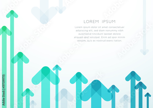 Abstract Arrow Vector Blue Background Layout