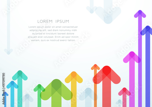 Abstract Arrow Vector Colorful Background Layout