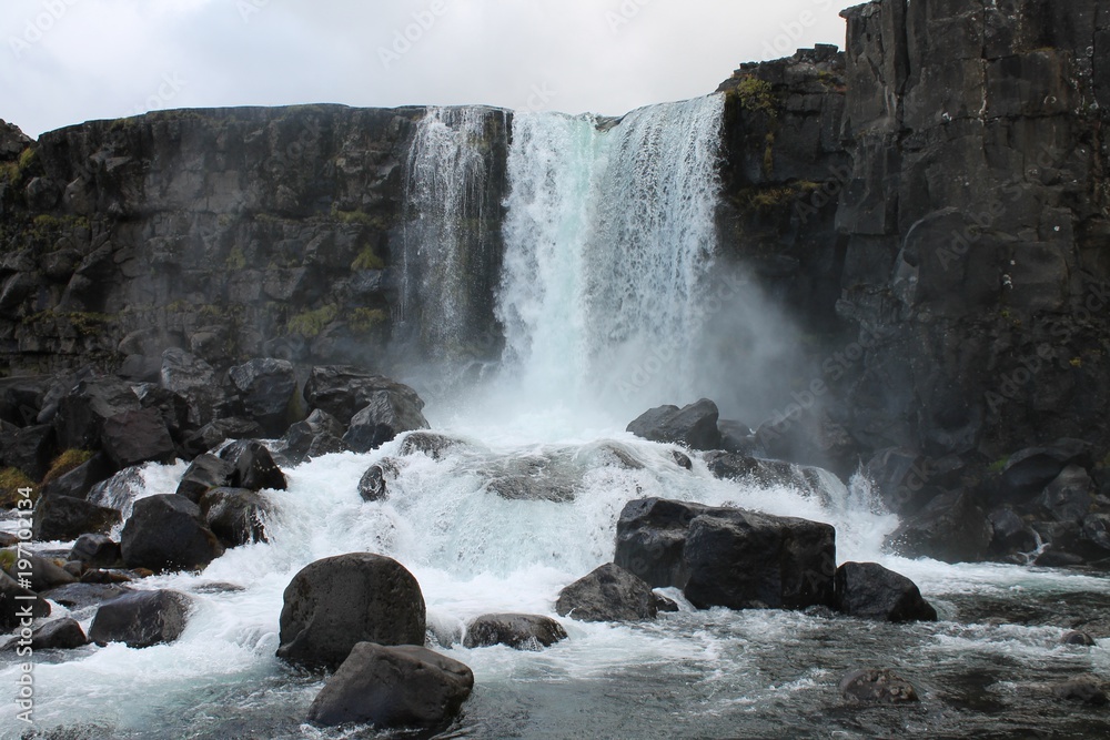 Obraz premium Öxarárfoss, Iceland